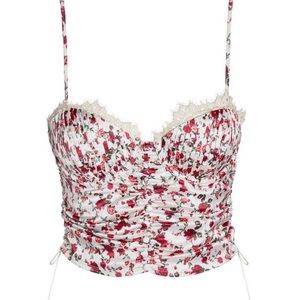 For Love and Lemons x Victoria Secret Flora Bustier Top